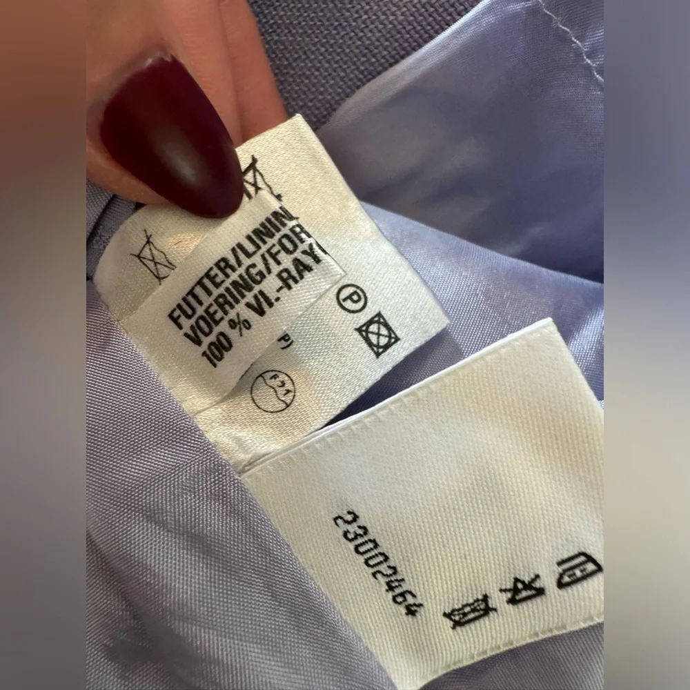 **HOST PICK** Vintage Escada Dress Sz 4 100% Wool Lilac Sleeveless Sheath - Picture 9 of 11